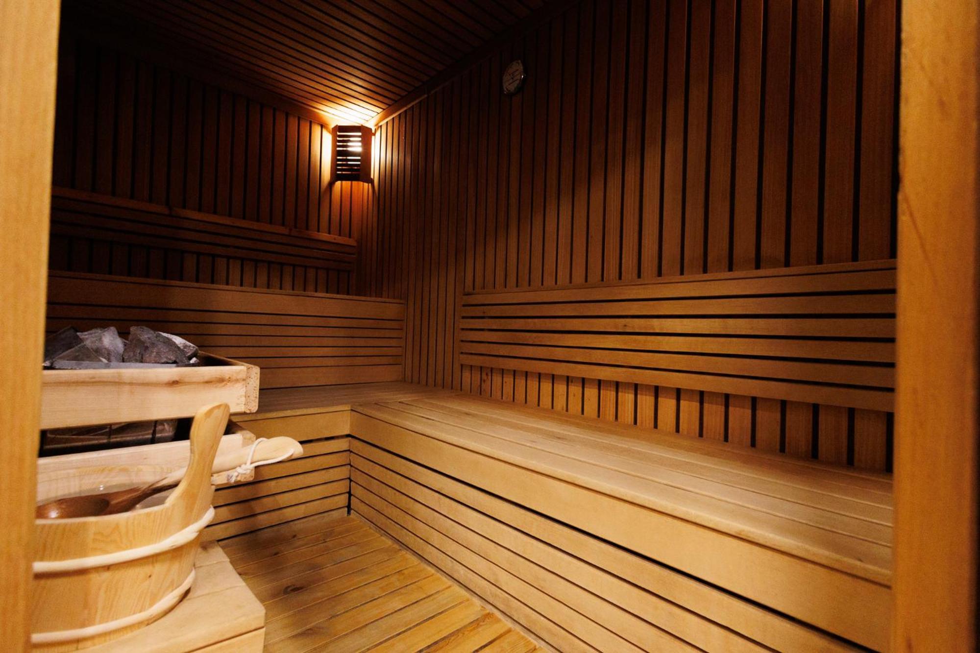 شقق وسبا لاكي بانسكو&ريلاكس الفندقية بالخدمة الذاتية المظهر الخارجي الصورة A Finnish sauna